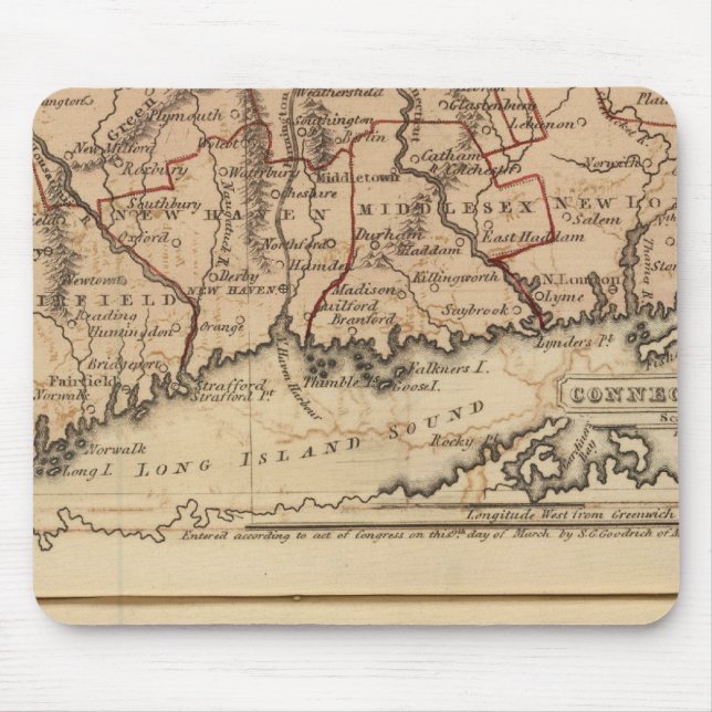 Connecticut, NewEngland Mouse Mat (Front)