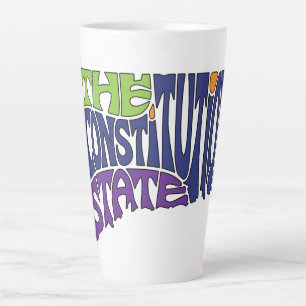 Connecticut Nickname Word Art Latte Mug