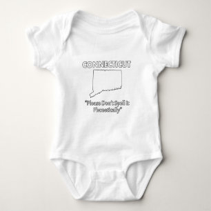 Connecticut - Please Don't Spell it Phonetically Baby Bodysuit