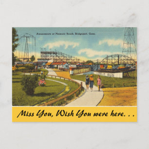 Connecticut, Pleasure Beach, Bridgeport Postcard