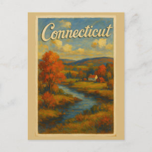 connecticut  postcard