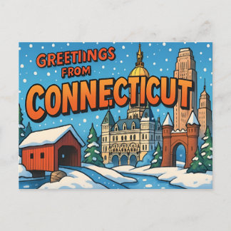 CONNECTICUT Postcard