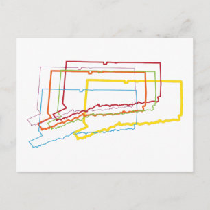 connecticut pride blur postcard