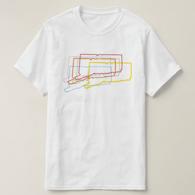 connecticut pride blur T-Shirt (Design Front)