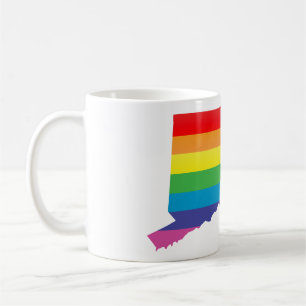 connecticut pride. striped. coffee mug