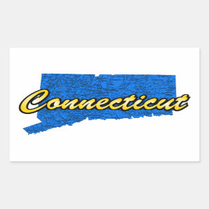 Connecticut Rectangular Sticker