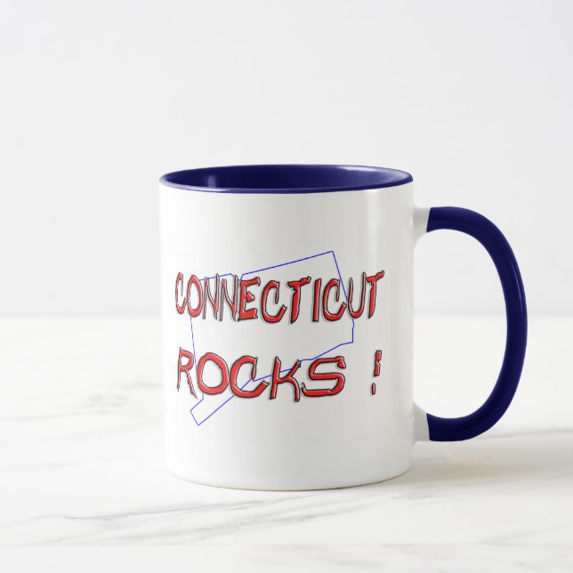Connecticut ROCKS Mug (Right)