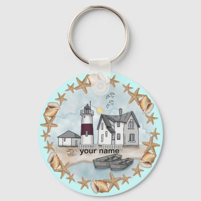 Connecticut Shells Lighthouse keychain (Front)