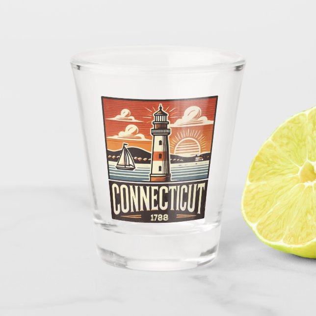 Connecticut Shot Glass (Front)