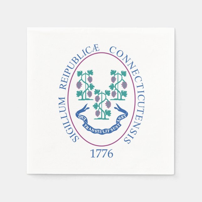 Connecticut sign napkin (Front)