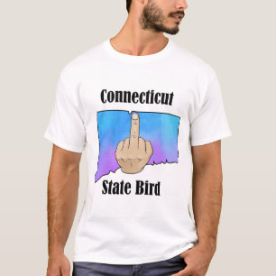Connecticut state bird t-shirt middle finger colou