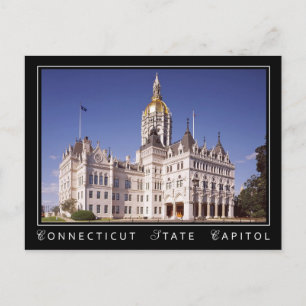 Connecticut State Capitol building in Hartford Postcard