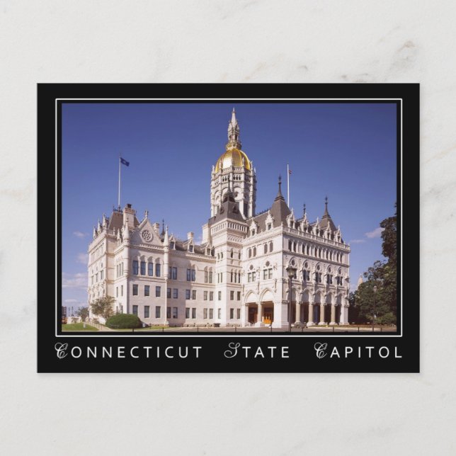 Connecticut State Capitol building in Hartford Postcard (Front)