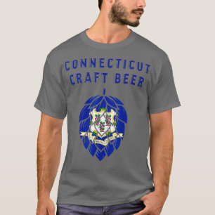 Connecticut State Flag - Craft Beer - Beer T-Shirt