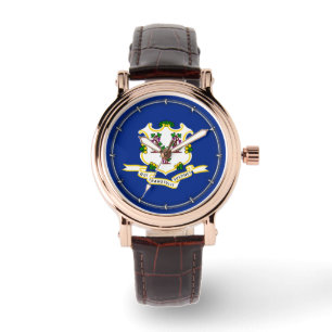 Connecticut State Flag Design Decor Watch