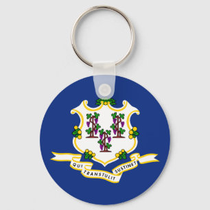 Connecticut State Flag Key Ring