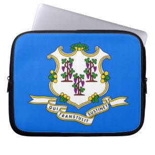 Connecticut State Flag Laptop Sleeve