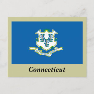 Connecticut State Flag Postcard