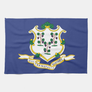 Connecticut State Flag Tea Towel