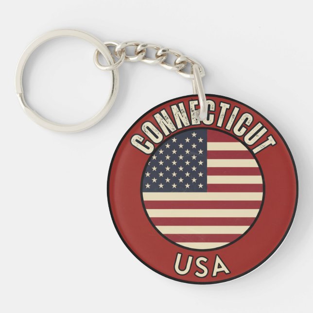 Connecticut State Key Ring (Front)