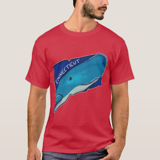 Connecticut State Mammal Sperm Whale Oversized T-Shirt
