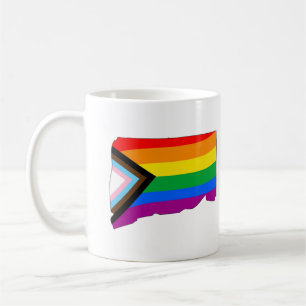 Connecticut State Pride LGBTQ Progress Pride Coffee Mug