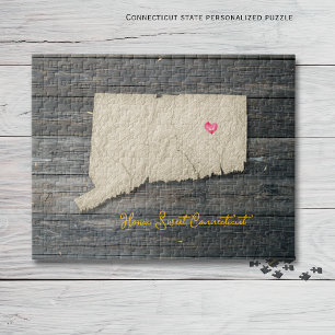 Connecticut State Puzzle – Rustic New England