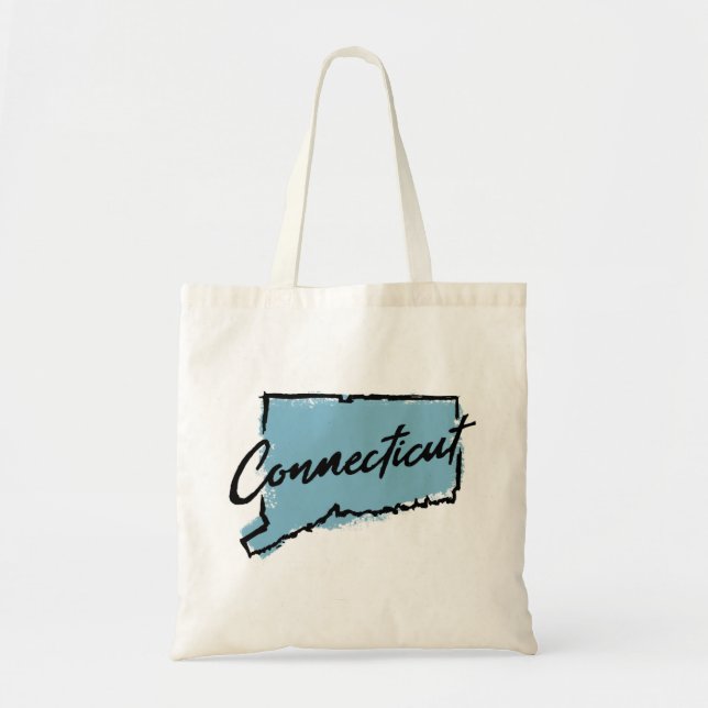 Connecticut T-Shirt Tote Bag (Front)