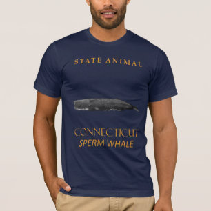Connecticut Territory Animal Physeter macrocephalu T-Shirt