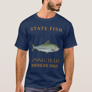 Connecticut Territory Fish The American Shad T-Shirt