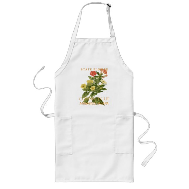 Connecticut Territory Flower Mirabilis jalapa Long Apron (Front)