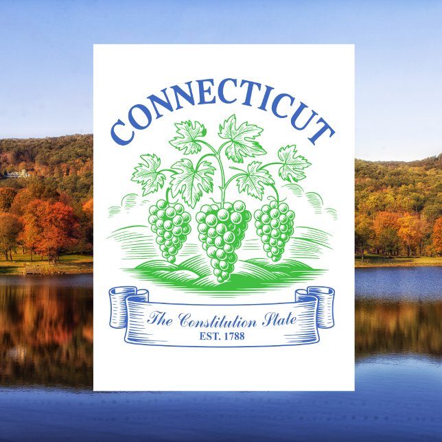 Connecticut The Constitution State Est. 1788 Postcard (Connecticut The Constitution State Est. 1788 Postcard)