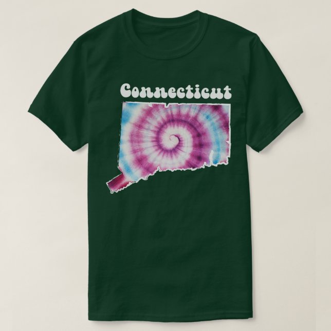 Connecticut Tie Dye T-Shirt (Design Front)