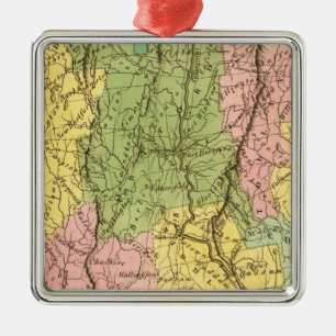 Connecticut US Metal Tree Decoration