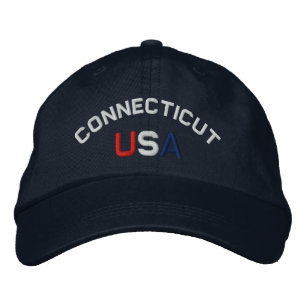 Connecticut USA Embroidered Navy Blue Hat