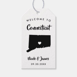 Connecticut Wedding Welcome Bag Tags, Gift Tags