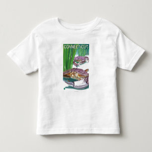 ConnecticutCrab and Fisherman Toddler T-Shirt