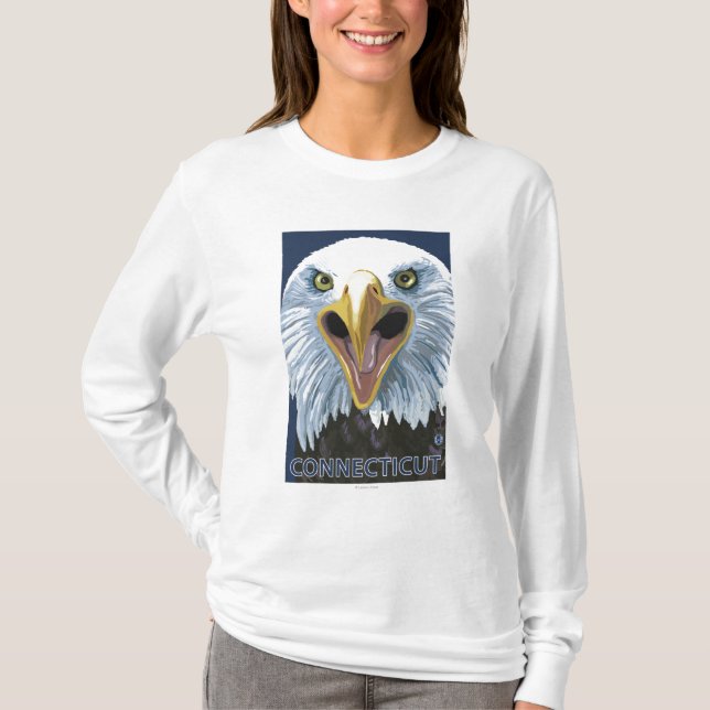 ConnecticutEagle Up Close T-Shirt (Front)