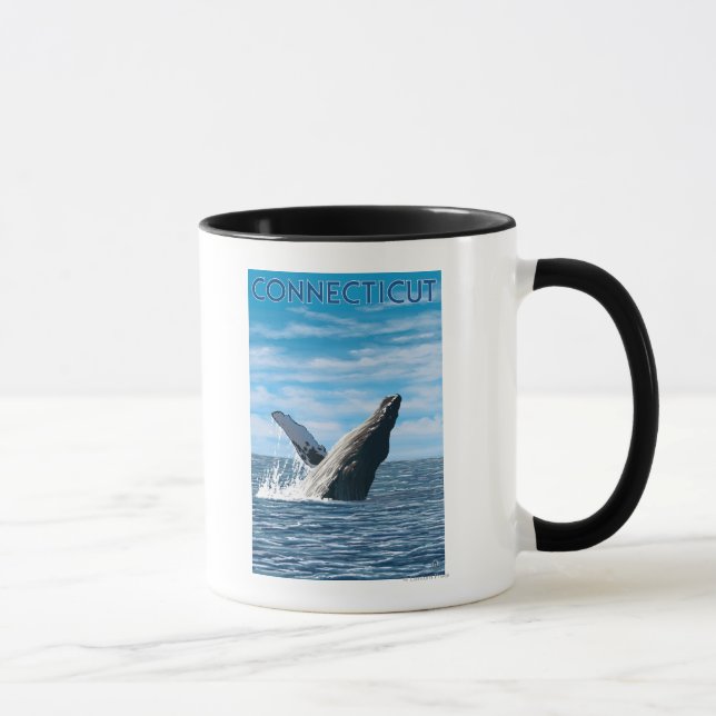 ConnecticutHumpback Whale Scene Mug (Right)