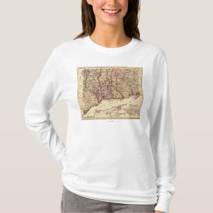 ConnecticutPanoramic MapConnecticut T-Shirt