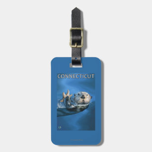 ConnecticutSea Otter Scene Luggage Tag