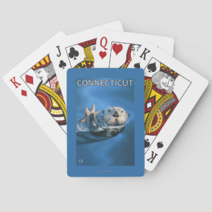 ConnecticutSea Otter Scene Playing Cards