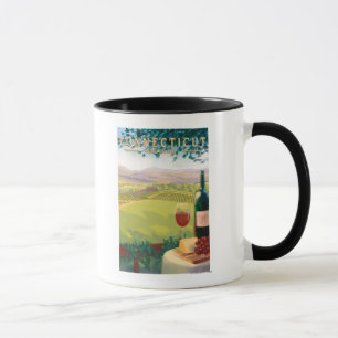 ConnecticutWine Country Scene Mug