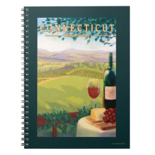 ConnecticutWine Country Scene Notebook