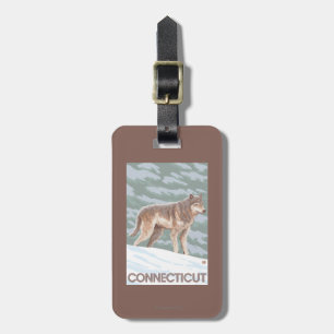 ConnecticutWolf Scene Luggage Tag