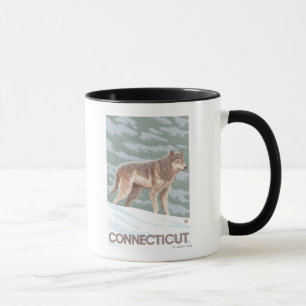 ConnecticutWolf Scene Mug