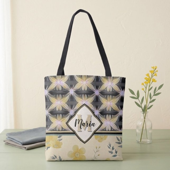 Connecting Flowers Tote Bag (Creator Uploaded)