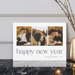 Connection 3 Photo New Year Holiday Card