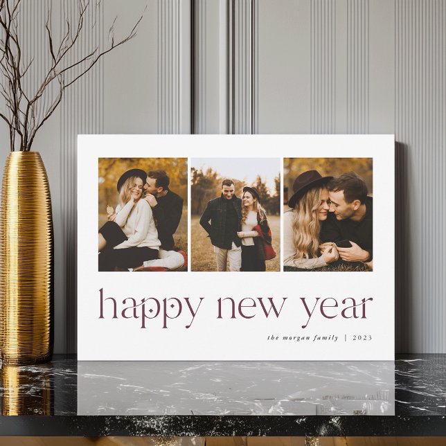 Connection | 3 Photo New Year Holiday Card (Creator Uploaded)