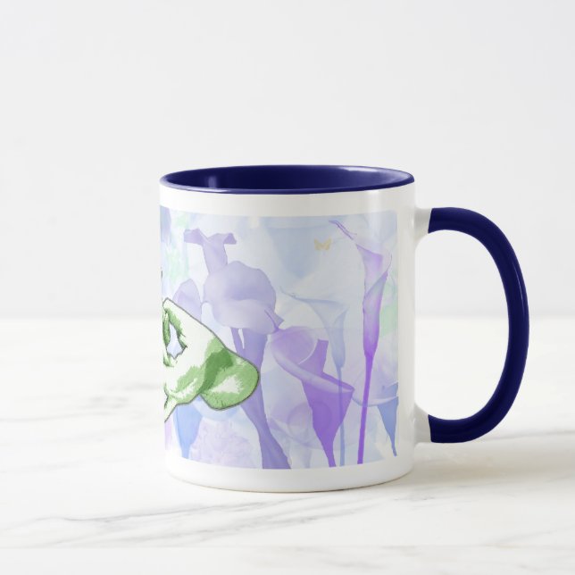 Connection & Cala Lilies Mug (Right)